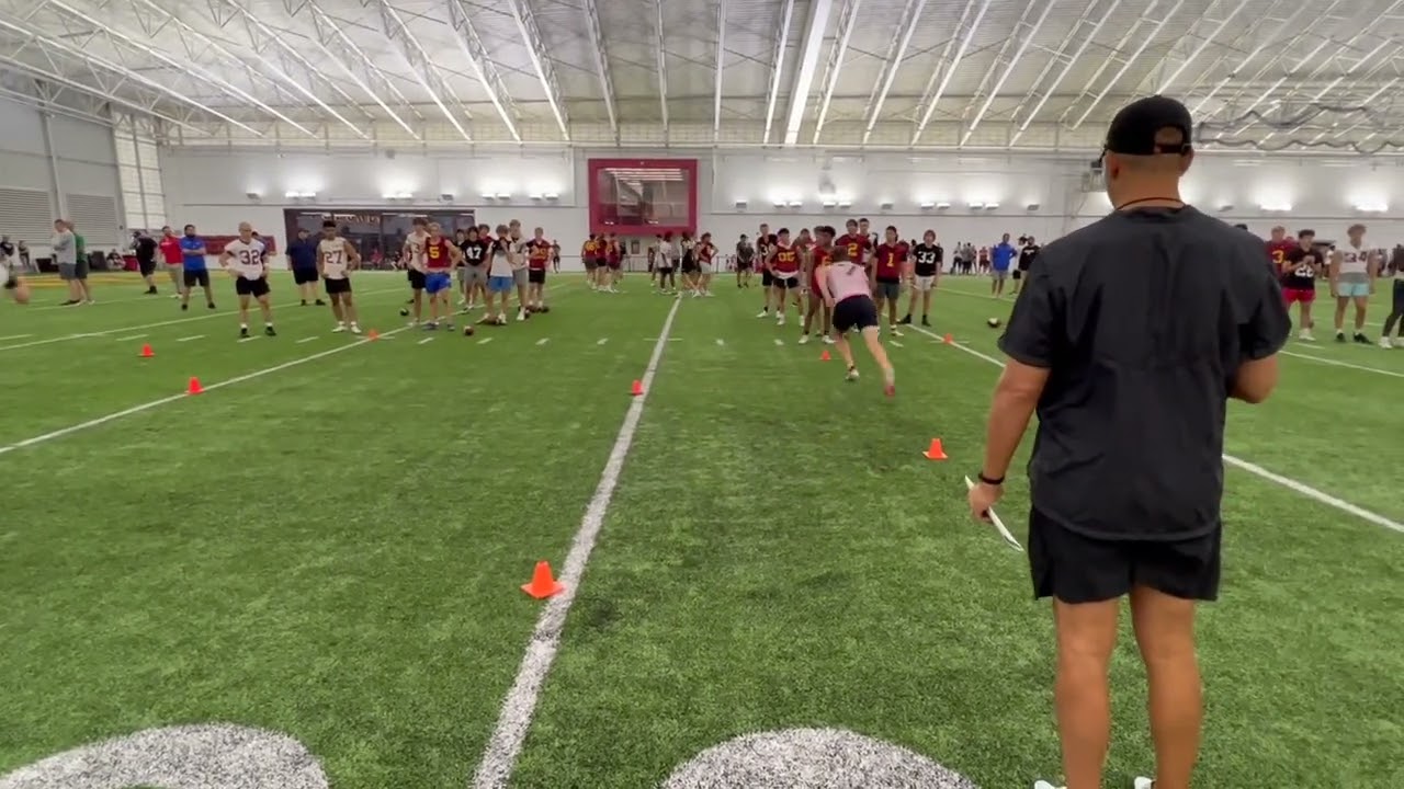 2025 Algona (IA) QB Alex Manske at Iowa State 6/6 Prospect Camp