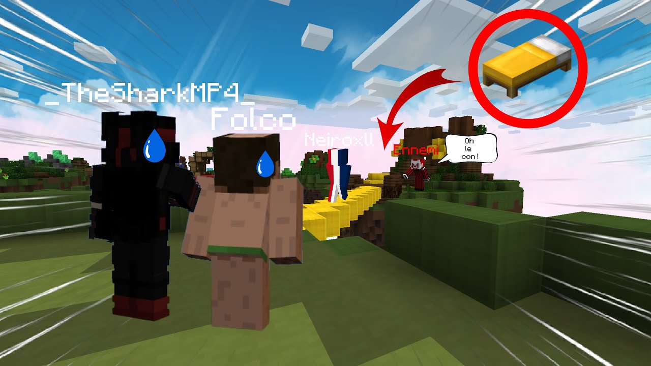 ON PERD NOTRE LIT A CAUSE DE NEIROX ! Minecraft BedWars Hypixel feat : Neirox et _TheSharkMP4_