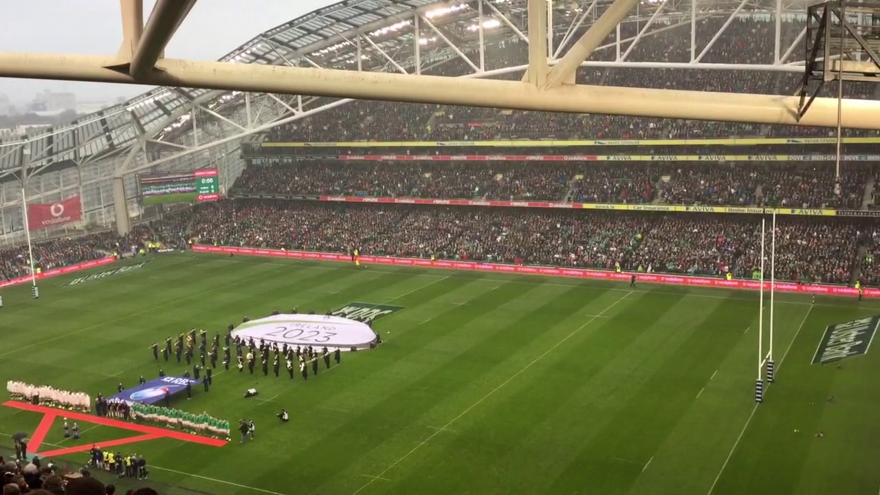Ireland v England National Anthems at the Aviva Stadium (18/3/2017)