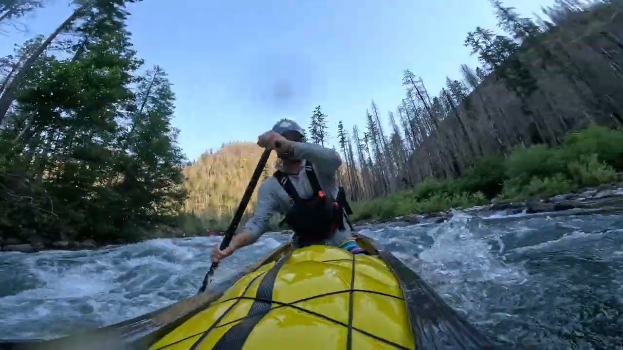 Trying a whitewater canoe. What could go wrong 🤔