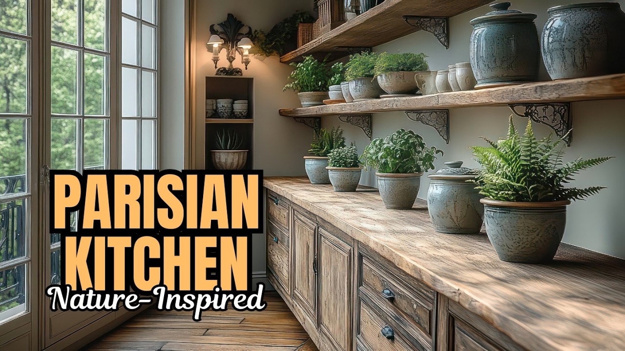 Кухня 2025 года: парижский деревенский стиль встречается с дизайном, вдохновленным природой