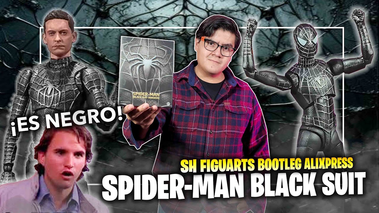 Abriendo el SPIDER-MAN Black Suit SH Figuarts de Alixpress 🕸️🕷 | El Tio pixel