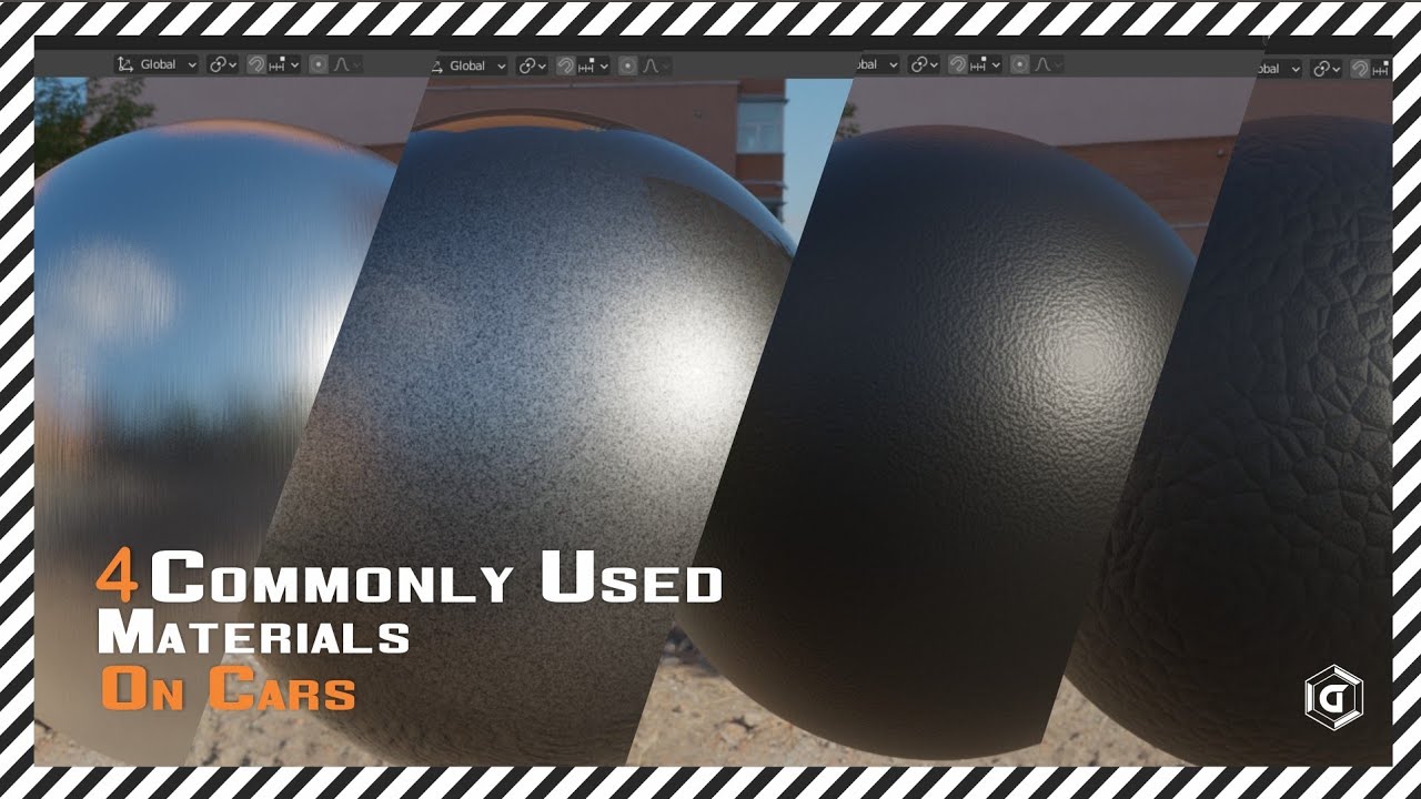 4 Materials you need to know when texturing cars in Blender | Gryd CG