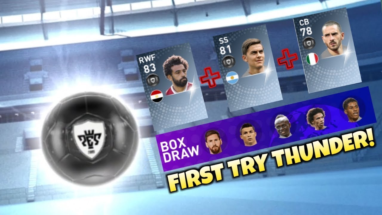 Thunder black ball trick in European championship stars boxdraw pes 2019 mobile