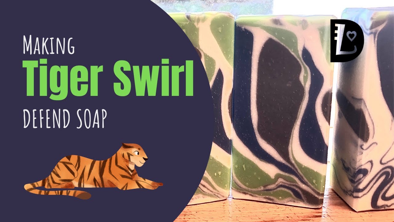 My Second Tiger Swirl Soap | LauriLin Designs
