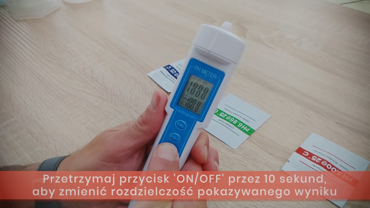 Elektroniczny miernik pH i temperatury roztworu - TP11