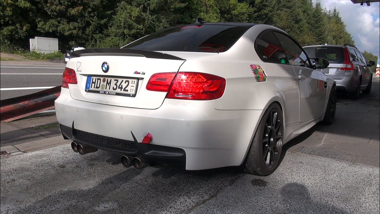 2x BMW M3 E92 w/ Akrapovic Exhaust + Eisenmann Exhaust