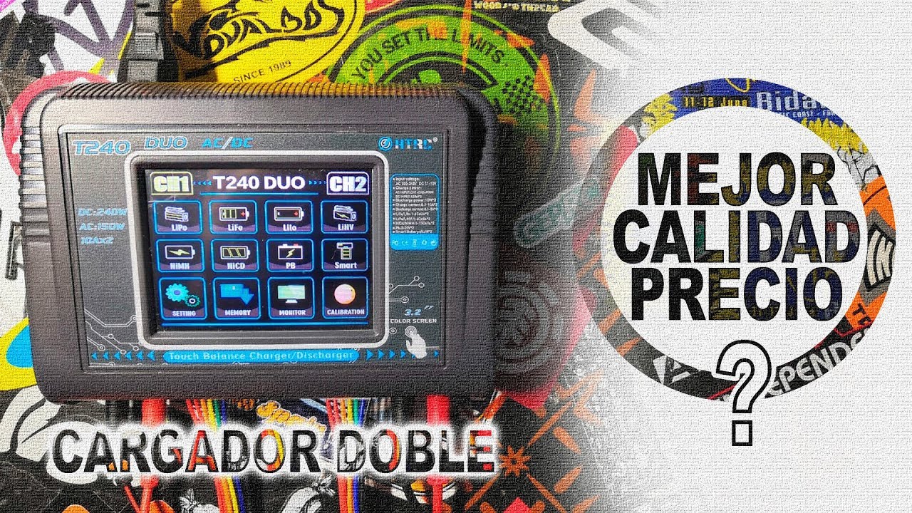 ● HTRC T240 DUO REVIEW ESPAÑOL | MEJOR CARGADOR CALIDAD-PRECIO ●