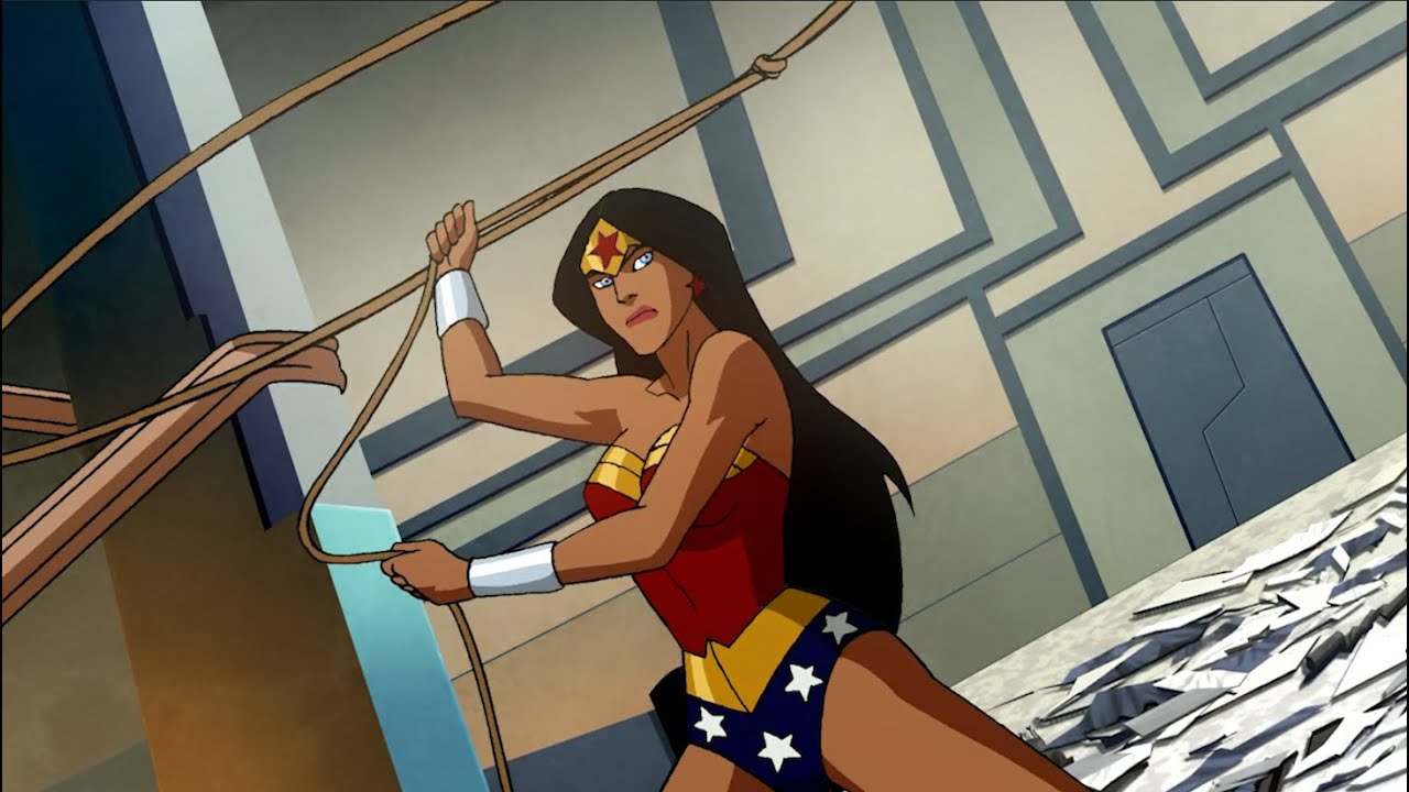 Wonder Woman Powers and Fight Scenes - Justice League: Crisis On Two Earths