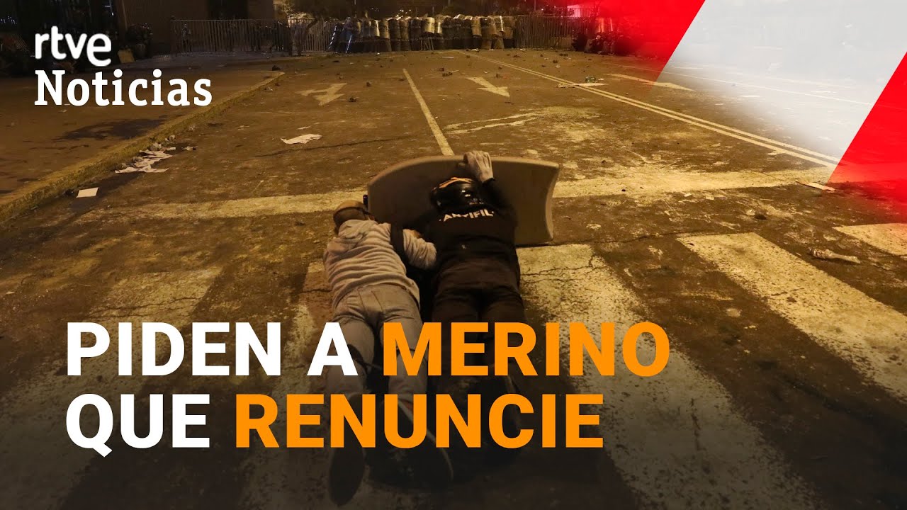 Reclaman la RENUNCIA de MERINO desde la presidencia del CONGRESO de PERÚ | RTVE
