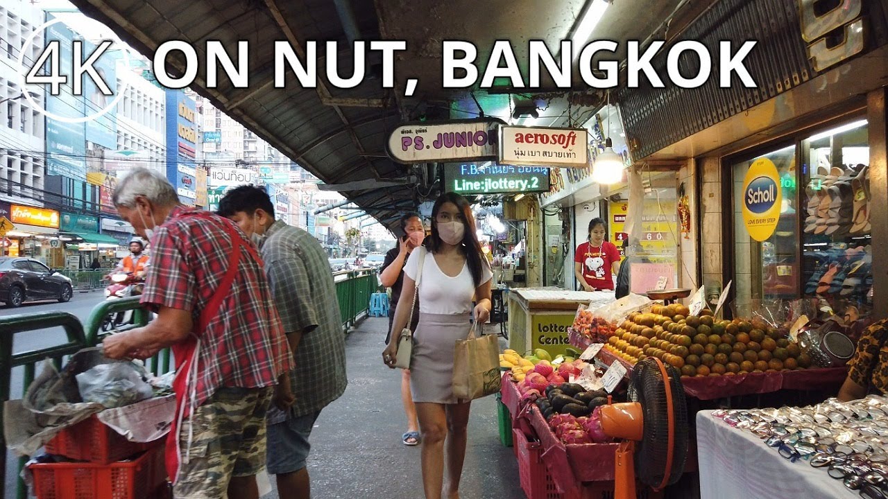 [4K] Bangkok Evening Walk | On Nut, Thailand 2021