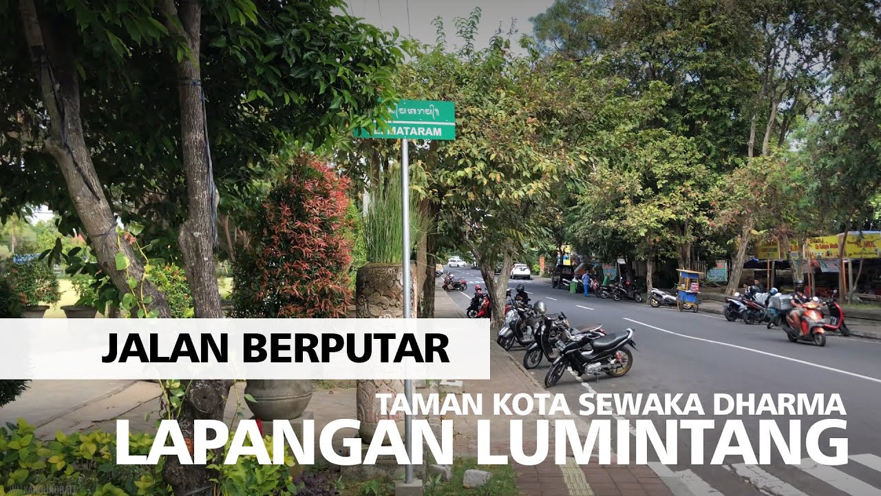 4K Walking Around Taman Kota Denpasar 