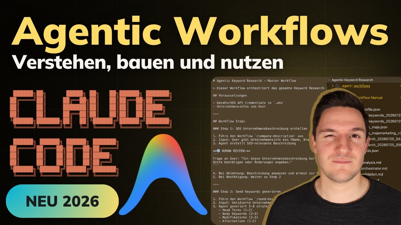Agentic Workflows Kurs - Verstehen, erstellen und nutzen (Agentic Keyword Research)