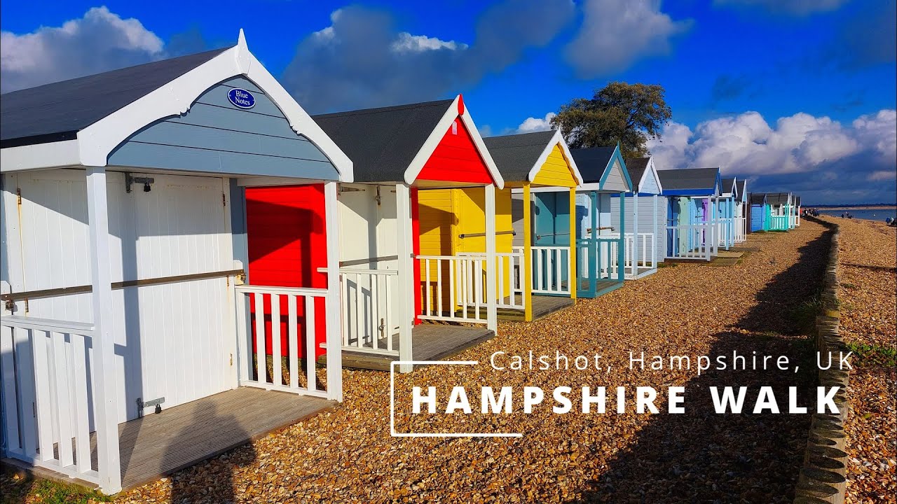 Hampshire walk - Calshot beach in January 2022, Hampshire, UK - DJI Mini 3 Pro in 4K