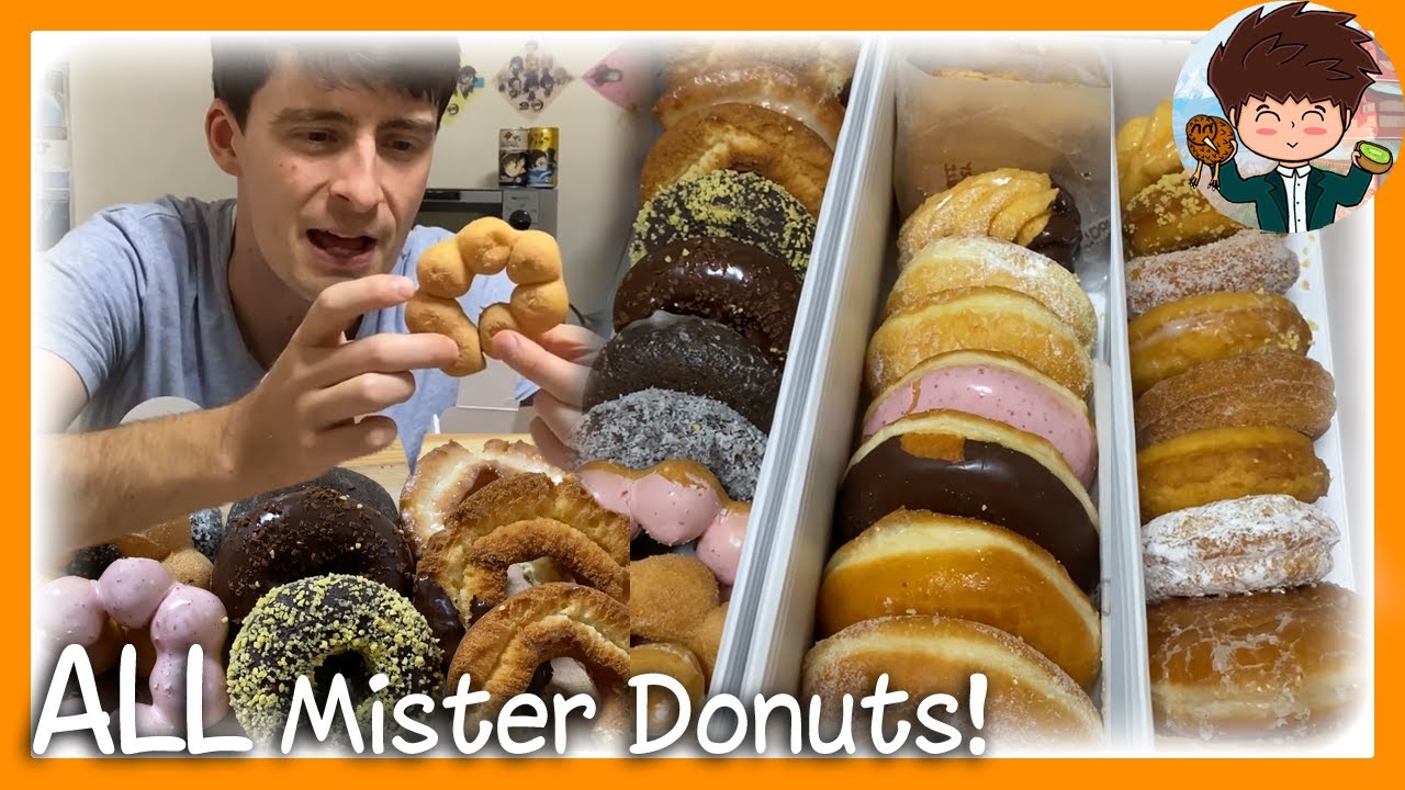 🍩🍩 Eating EVERY DONUT at Mr Donut 🍩🍩(ALL DONUTS!) [Kiwi In Japan 142]