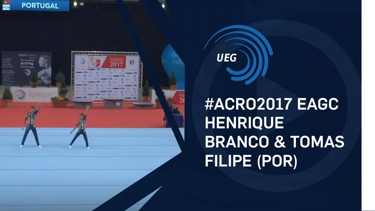 Henrique BRANCO & Tomas FILIPE (POR) - 2017 Acro European bronze medallists, junior all-around