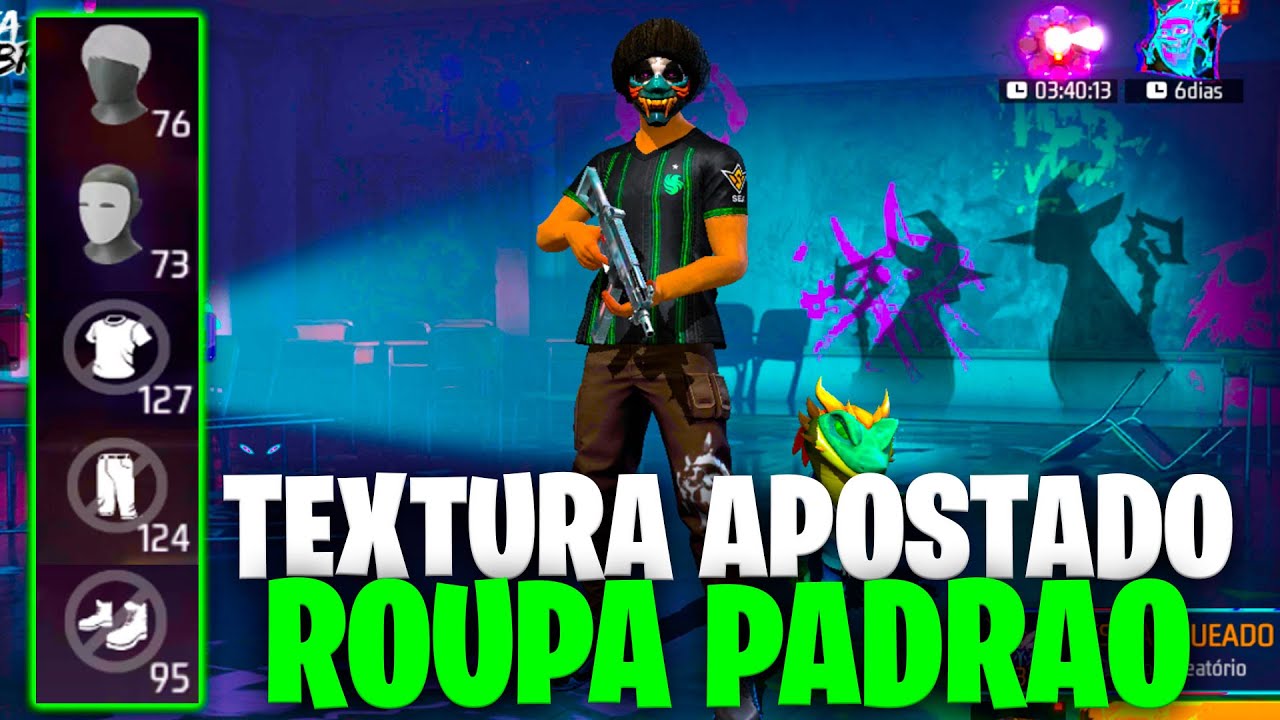 TEXTURA NA PADRAO APOSTADO FREE FIRE RYAN DIAMANTE LINK DIRETO ATUALIZADO