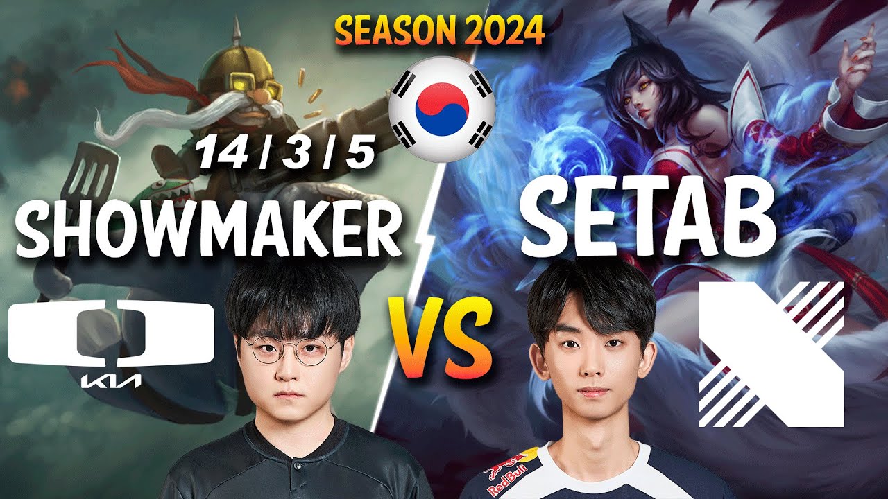 DK ShowMaker vs DRX SeTab - ShowMaker CORKI vs SeTab AHRI Mid - Patch 14.6 KR Ranked CHALLENGER