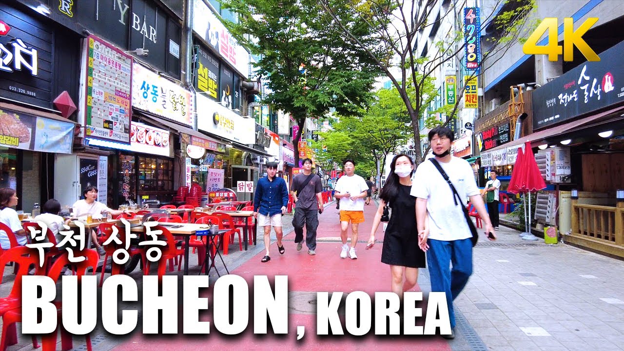 [4K] 1h Trip Korea, Bucheon Sangdong (ASMR)