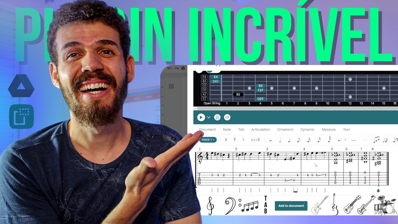 MELHOR SITE ONLINE para escrever TABLATURA ou PARTITURA para sua MÚSICA | GRÁTIS e na NUVEM