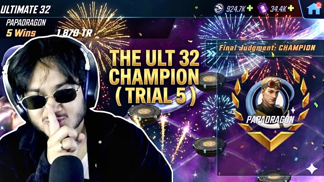 ULT 32 CHAMPION⚜️| TRIAL 5 COSMIC CRUCIBLE | W CHAT 🏆| MSF 🍿