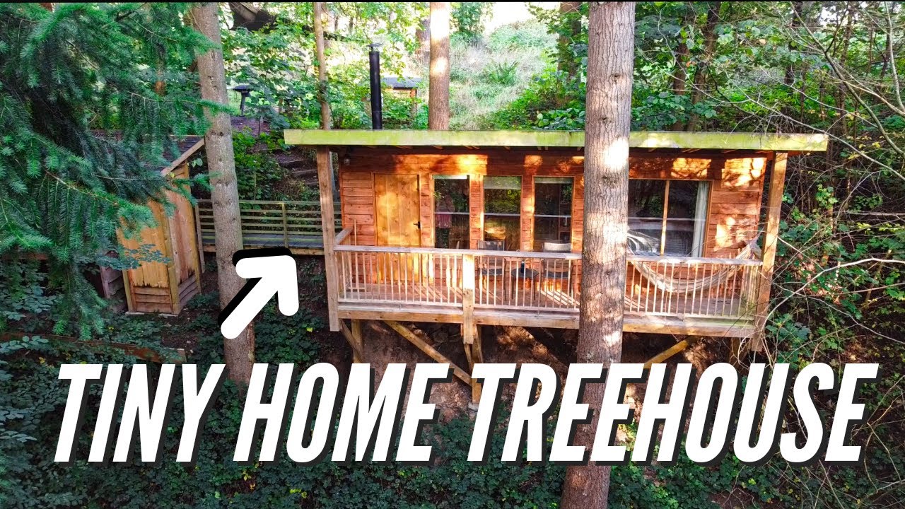 INCREDIBLE TREEHOUSE in WALES, UK | Full TINY HOME TOUR!