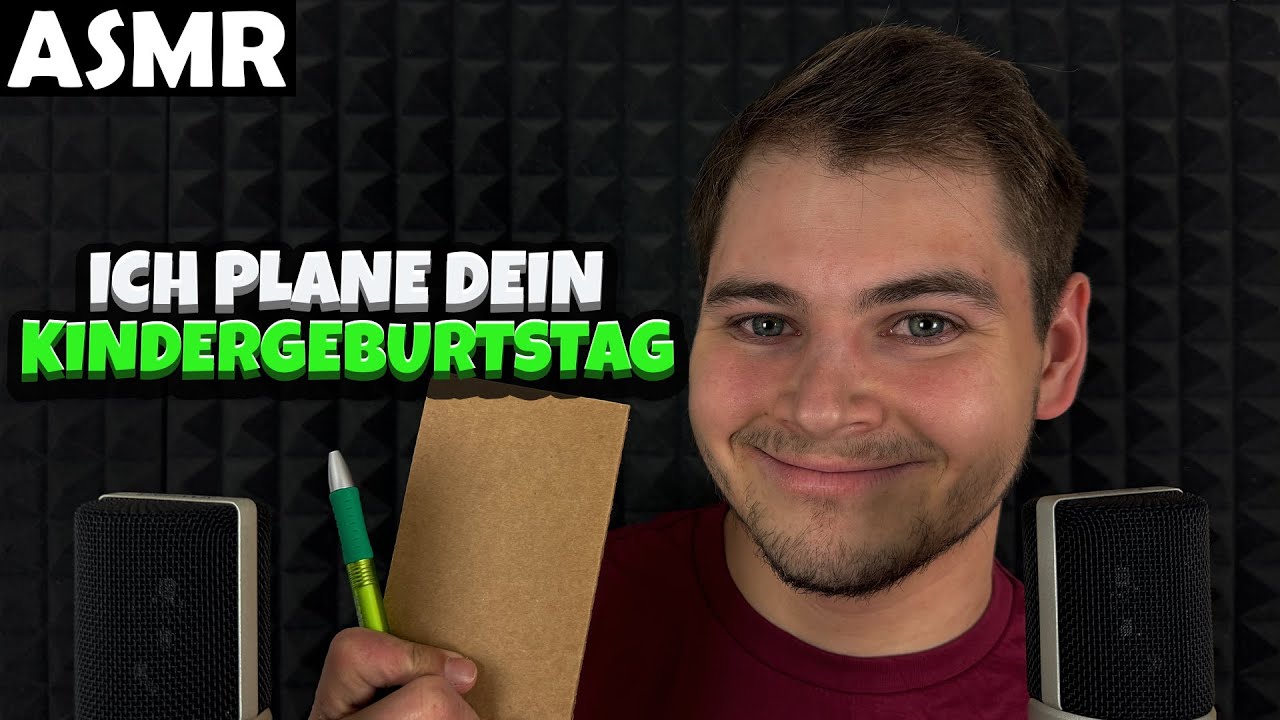 ASMR - ICH PLANE DEINEN KINDERGEBURTSTAG (GERMAN) | ASMR Tony