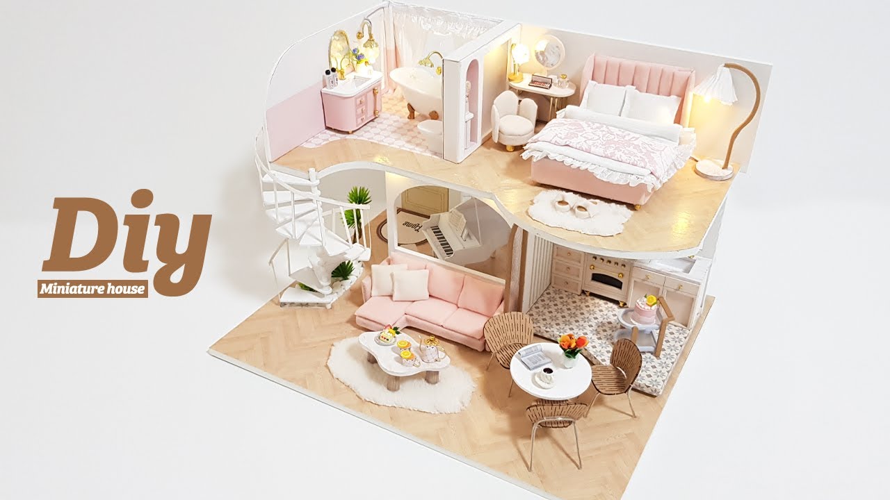 DIY Miniature dollhouse Kitㅣwhisper in the morningㅣ아침의 속삭임ㅣ미니어처하우스ㅣ박소소(soso miniature)