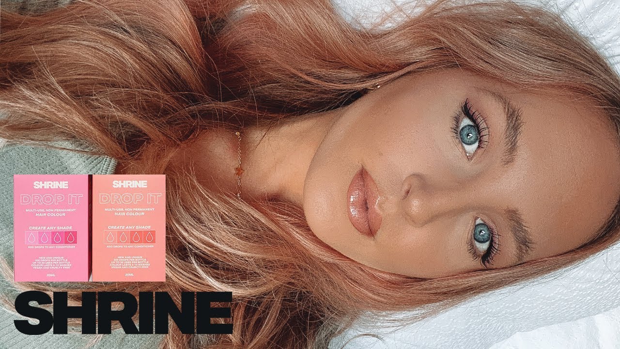 TESTING THE PEACH & PINK GYPSY SHRINE DROP IT HAIR DYE