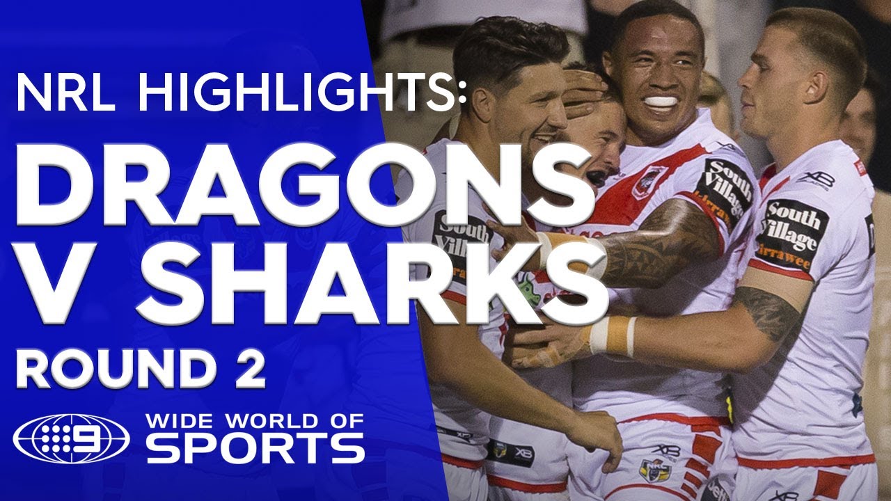 NRL Highlights: Cronulla Sharks v St George Illawarra Dragons – Round 2