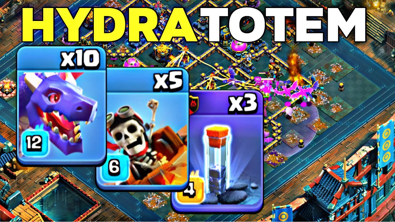 TH18 Hydra is BROKEN! Dragon + Dragon Rider! Easy  3-Star Strategy (Totem Spell)