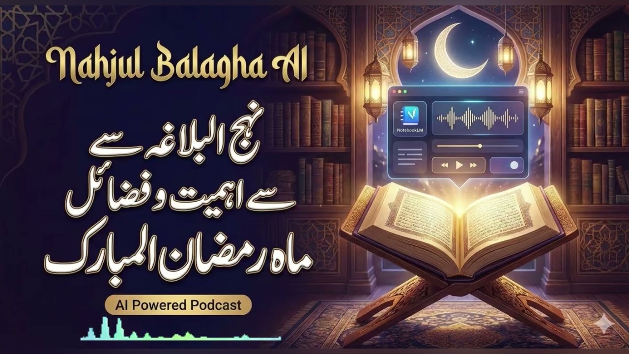 نہج البلاغہ سے اہمیت و فضائل ماہ رمضان المبارک | Nahjul Balagha AI Podcast #imamali #نہج_البلاغہ 