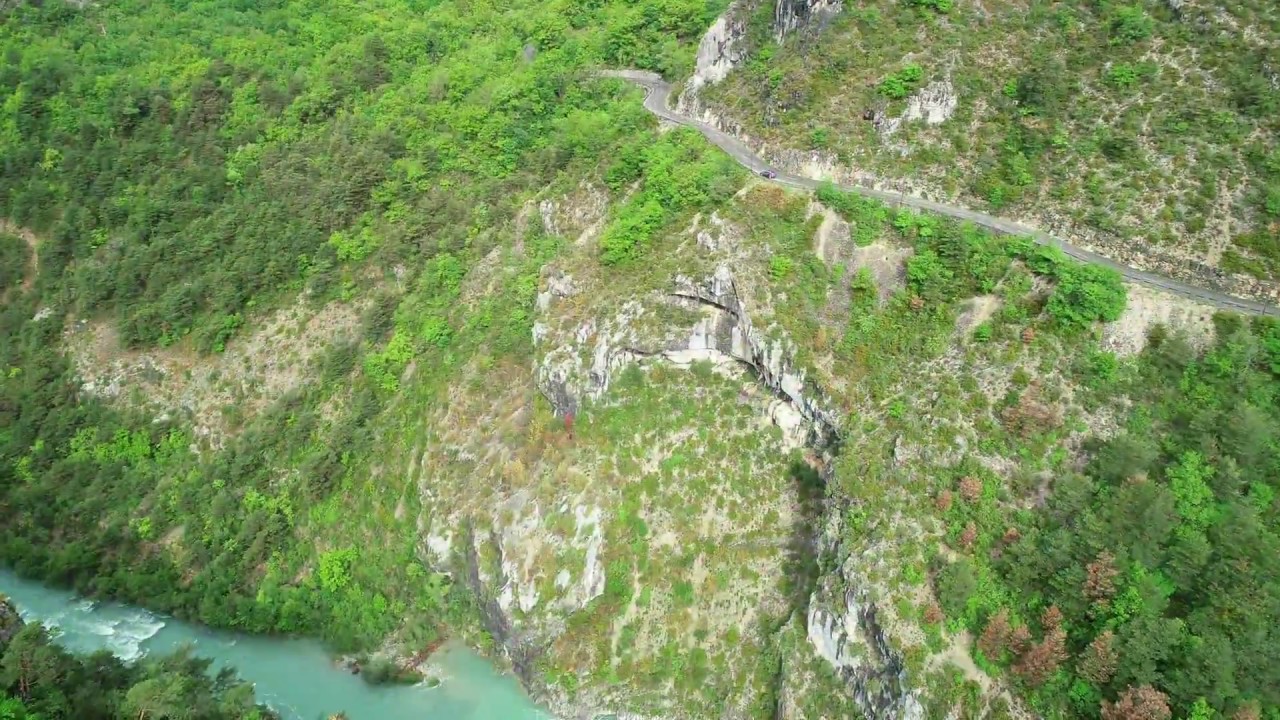 Verdon - vue aérienne par drone en 4k