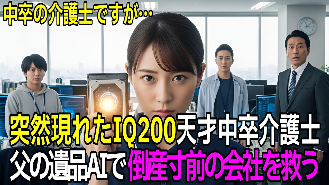 「中卒の介護士ですが…」倒産寸前の会社に現れたIQ200の天才少女。父の遺品から見つかったAIが奇跡を起こす！