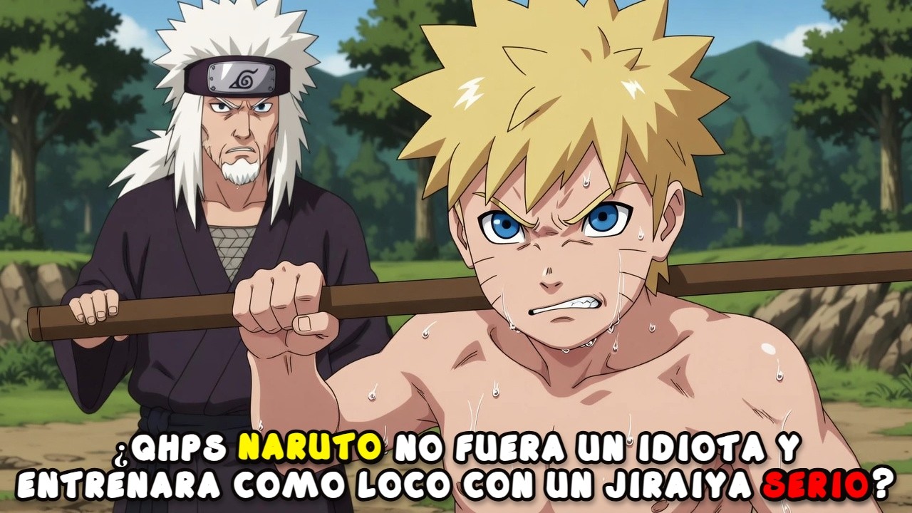 ¿QHPS Naruto NO fuera un idiota y entrenara como loco con un Jiraiya serio?
