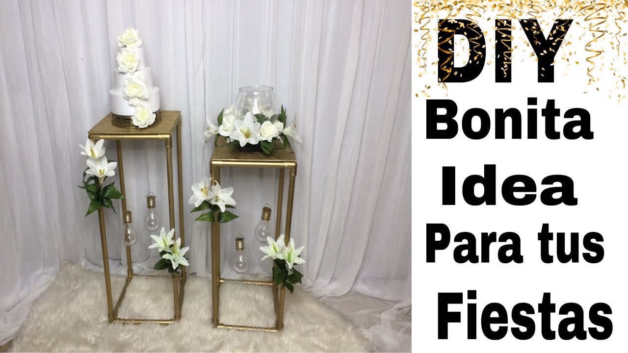 Cómo hacer  mesa con pvc tendencia para decoración de fiestas DIY