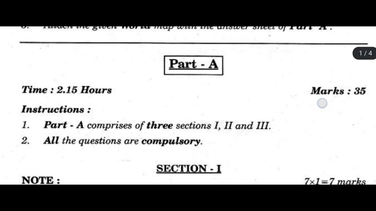 TS- Social 10th Class Board Exam Question Paper 2026 April 🆕💯 TS-10 Class Social Question Paper 2026