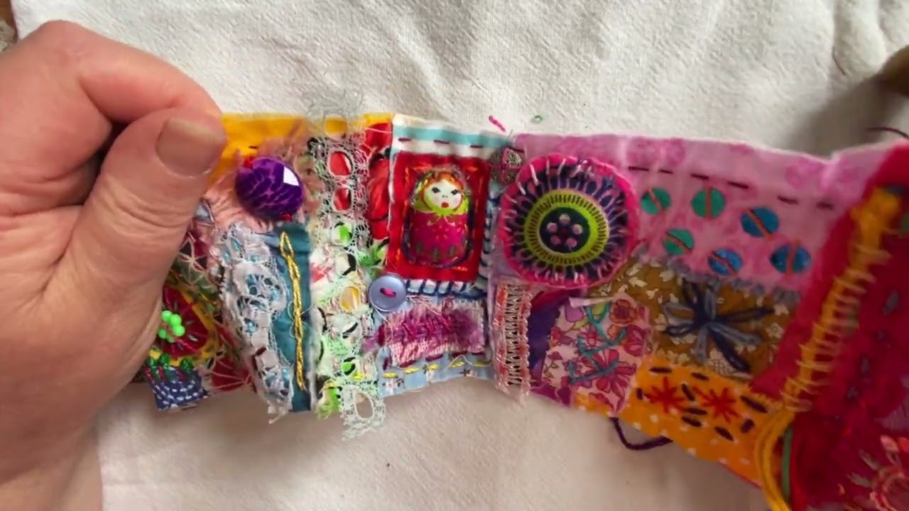 Slow Stitched /Meditative Snippet Rolls Junk Journal Nature Journal