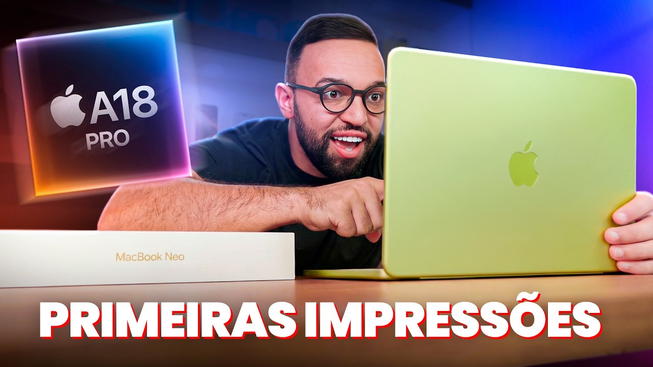 Esse é o laptop MAIS BARATO da Apple… MacBook Neo é bom mesmo?