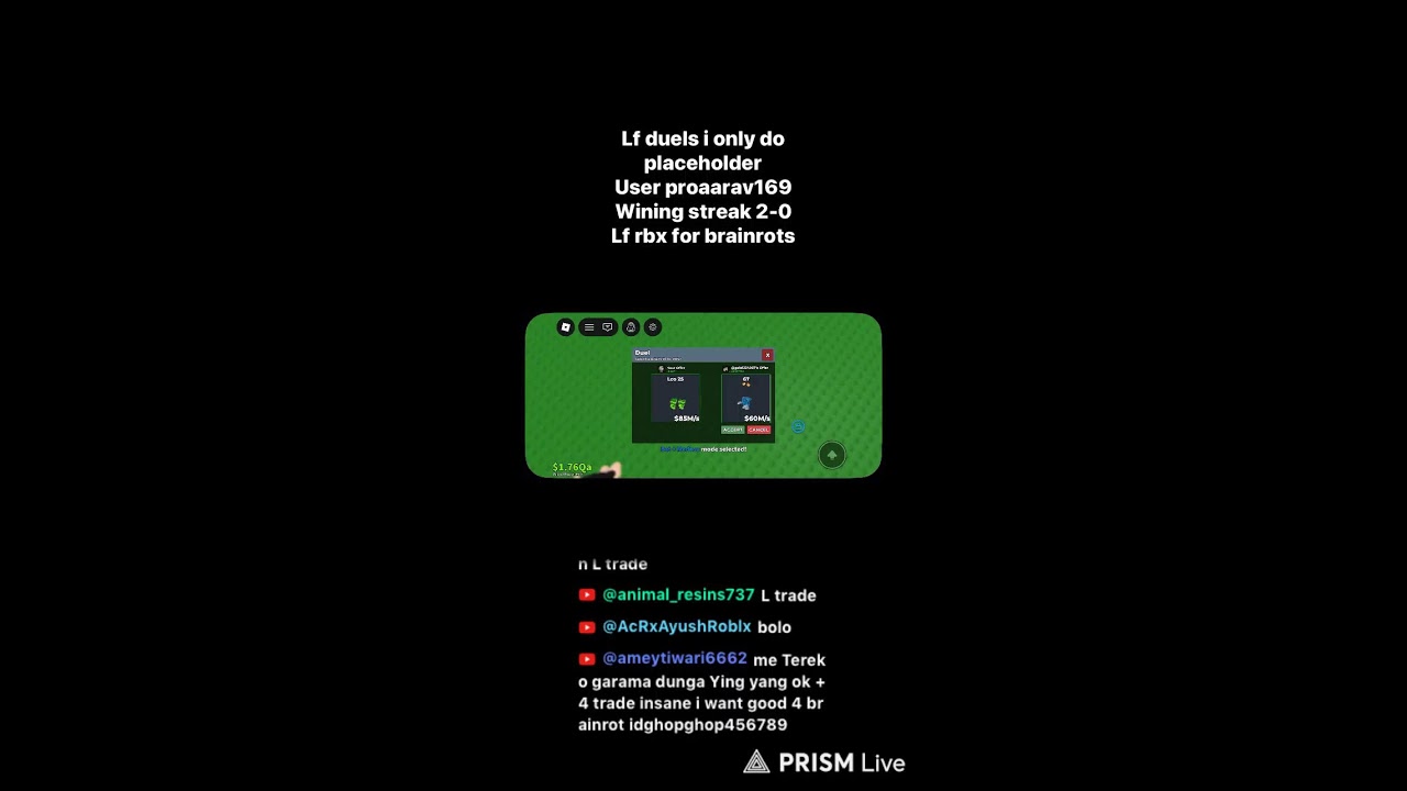 dueling only placeholder #strealabrainrot