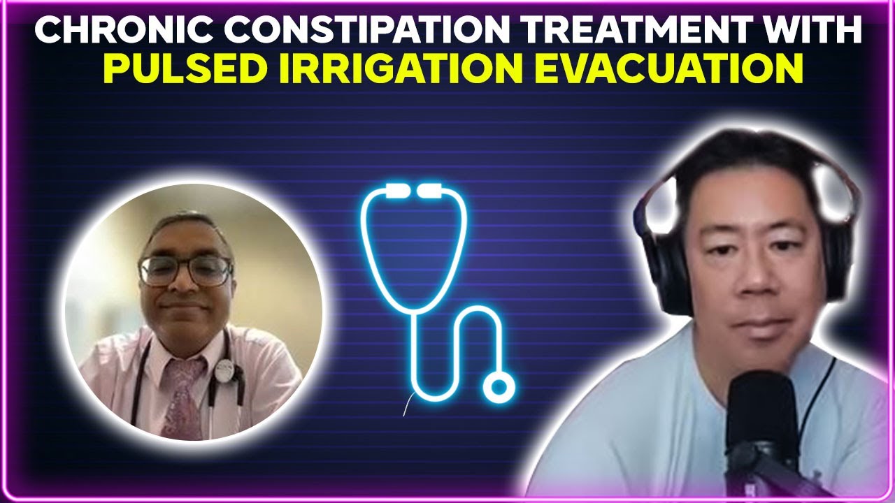 Chronic constipation treatment with pulsed irrigation evacuation