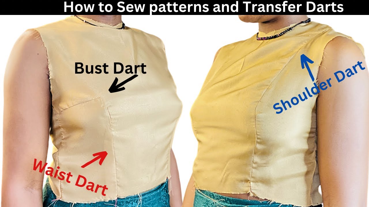 How to Cut Patterns on Fabric and Transfer Darts