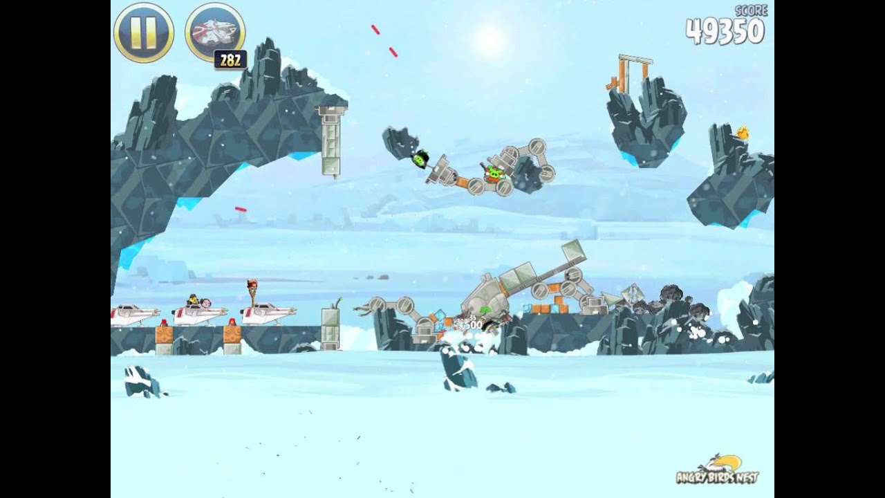 Angry Birds Star Wars 3-17 Hoth 3-Star Walkthrough
