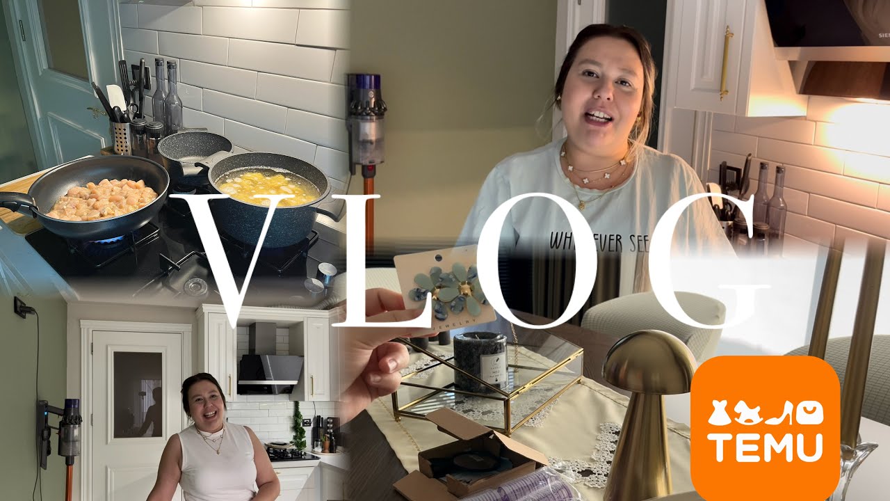 TEMU ALIŞVERİŞİM 🛍️ NEFİS ALFREDO TARİFİ🍝 | TEMİZLİK 🫧 BAŞLASIN EV VLOG | ARNAVUT BÖREĞİ #temufinds