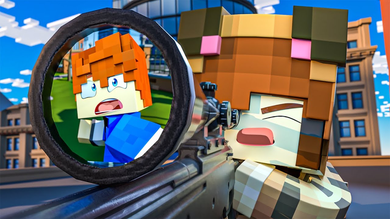My GIRLFRIEND is a SNIPER !? - Minecraft Academy