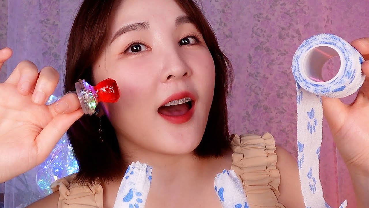 바스락 ASMR｜사탕, 껌 먹으며 귀를 바스락바스락