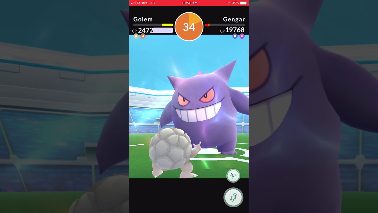 Pok&eacute;mon Go - Level 3 Raid - Gengar Solo