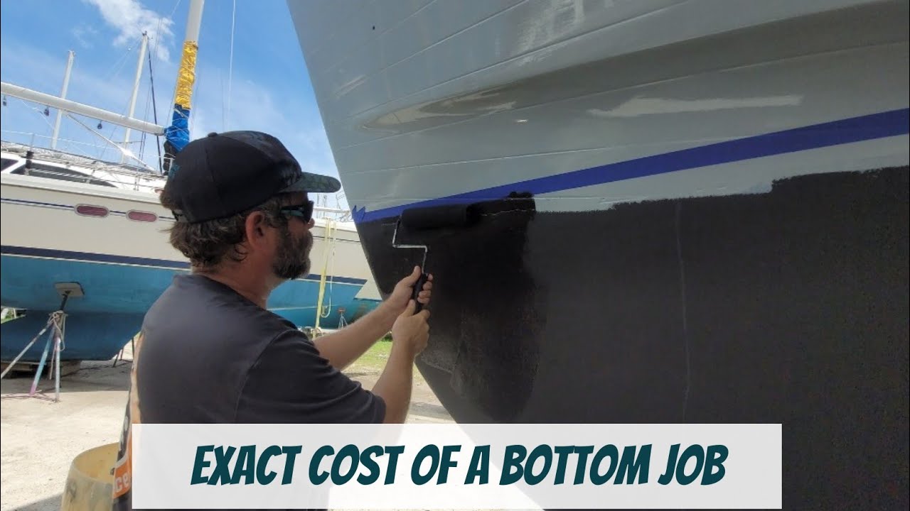 How much does it cost to Paint A Boat || BOTTOM JOB   || Painting a boat  How To Paint a Trawler