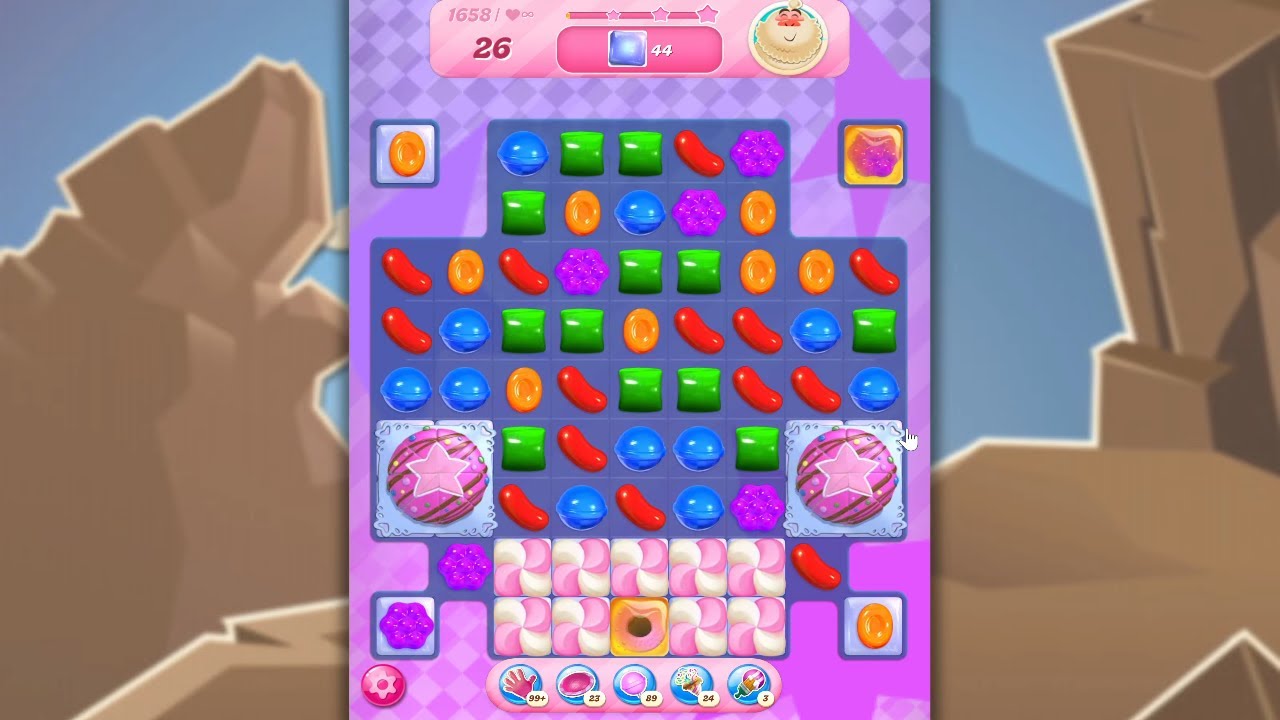 Candy Crush Saga LEVEL 1658 NO BOOSTERS (new version)🐟☑️