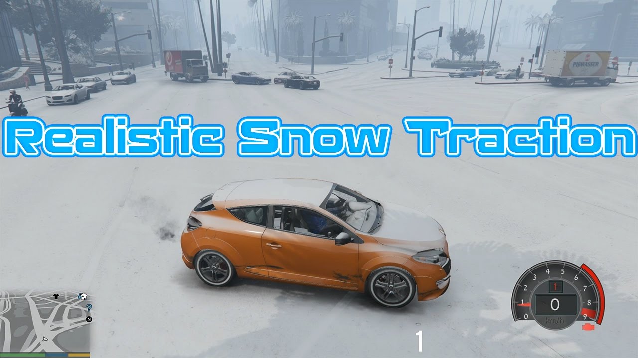 GTA V - Realistic Snow Traction (Not Snow)